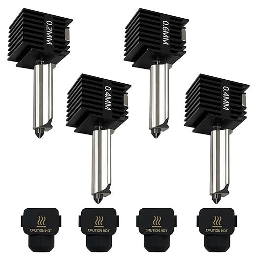 Nozzle 0.4Mm Hardened - 4 Paket A1 Mini/A1 Hotend Print