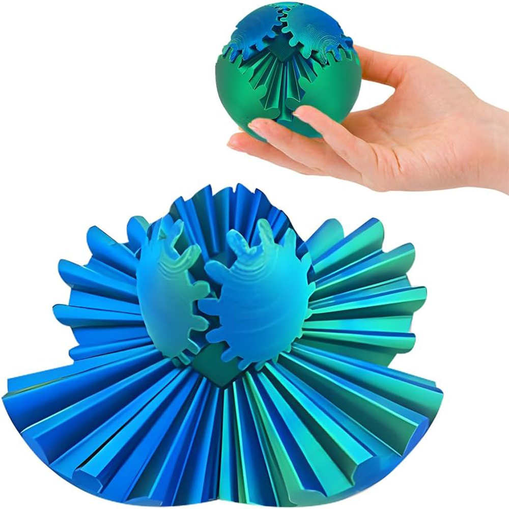 3D Printing Fidget Toys - Mainan Gear Ball 3D dicetak, bola