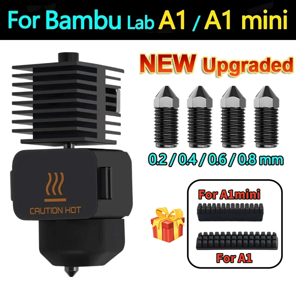 Nozzle 0.4Mm Hardened - Upgrade Kit Hotend untuk Bambu Lab