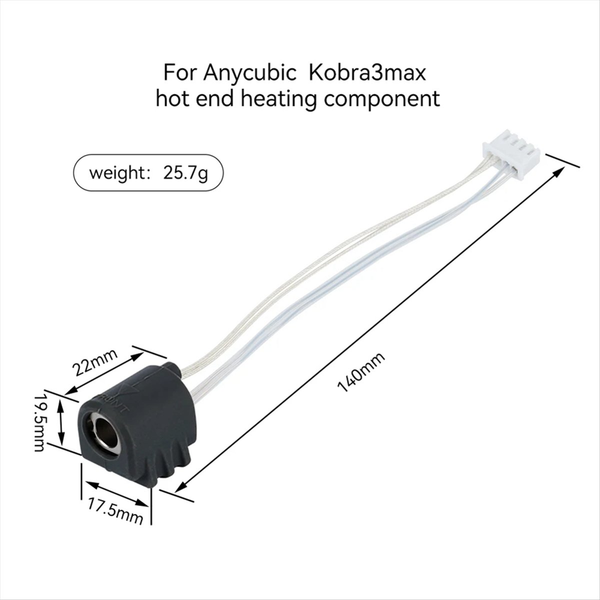 Nozzle 0.4Mm Hardened - A64I Untuk 3 Max Hotend Terintegrasi