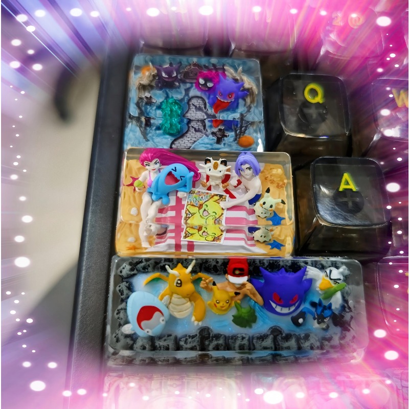 3D Printing Keycaps - Tutup Tombol Anime Pokemon 1U 1.25U