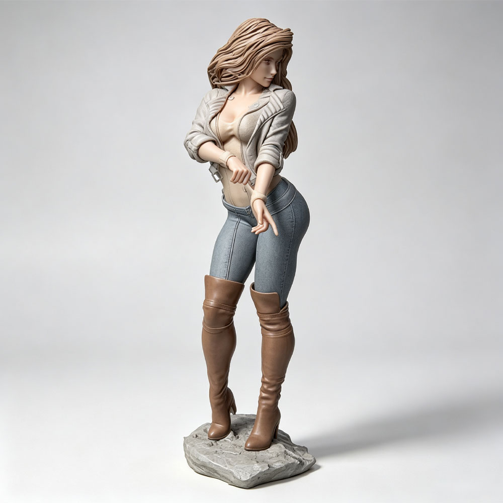 3D Printing Nyc - 1/24 Karakter Wanita Realistis dan Modis,