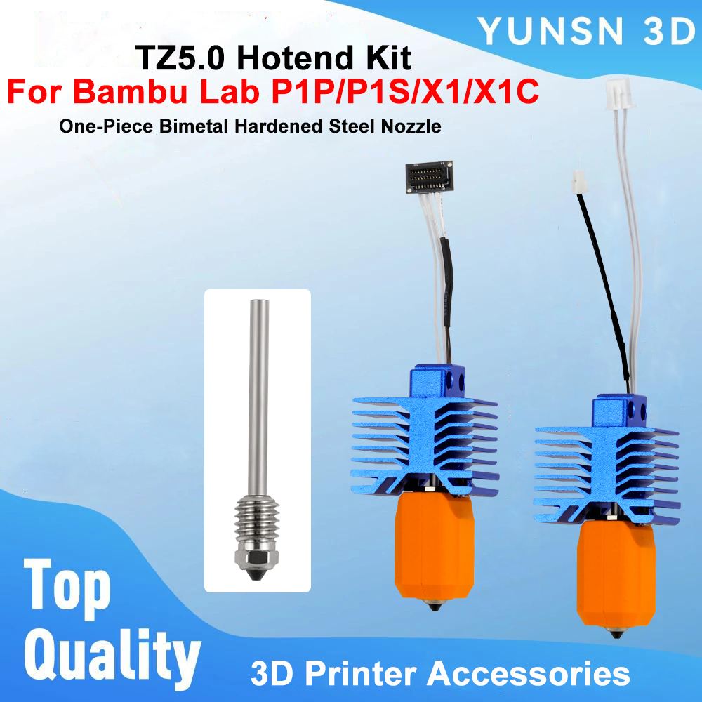 Nozzle 0.4Mm Hardened - Kit Hotend TZ5.0 Untuk Bambu Lab