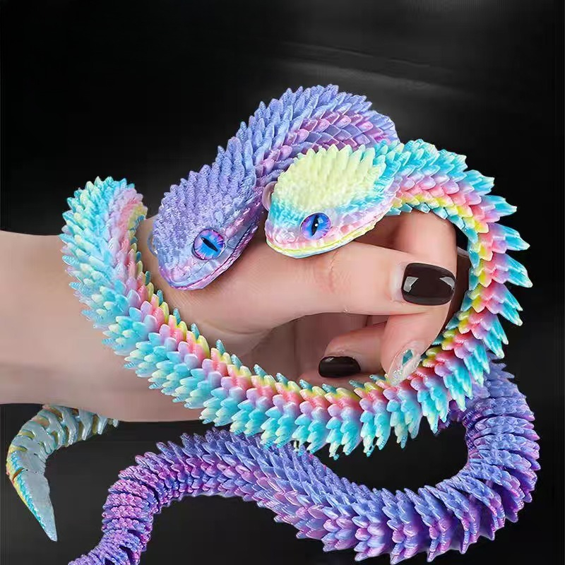 3D Printing Fidget Toys - Patung Ular Realistis Cetak 3D Baru