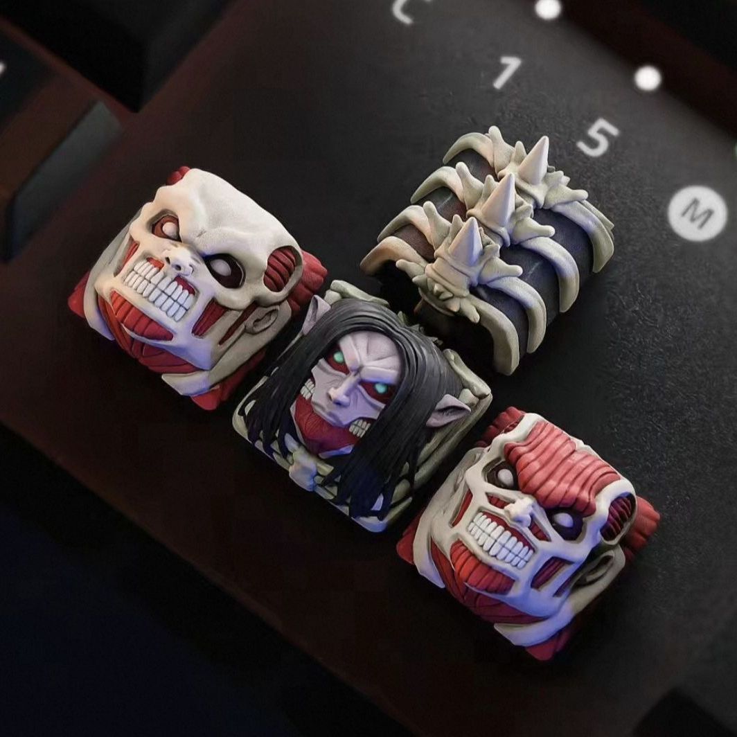 3D Printing Keycaps - Set Keycap Bermerek Attack On Titan