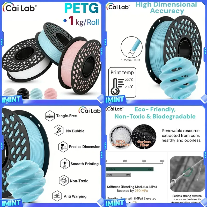 Filamen PETG CaiLab 1KG, 1.75m - Petg Filament ulasan dan harga