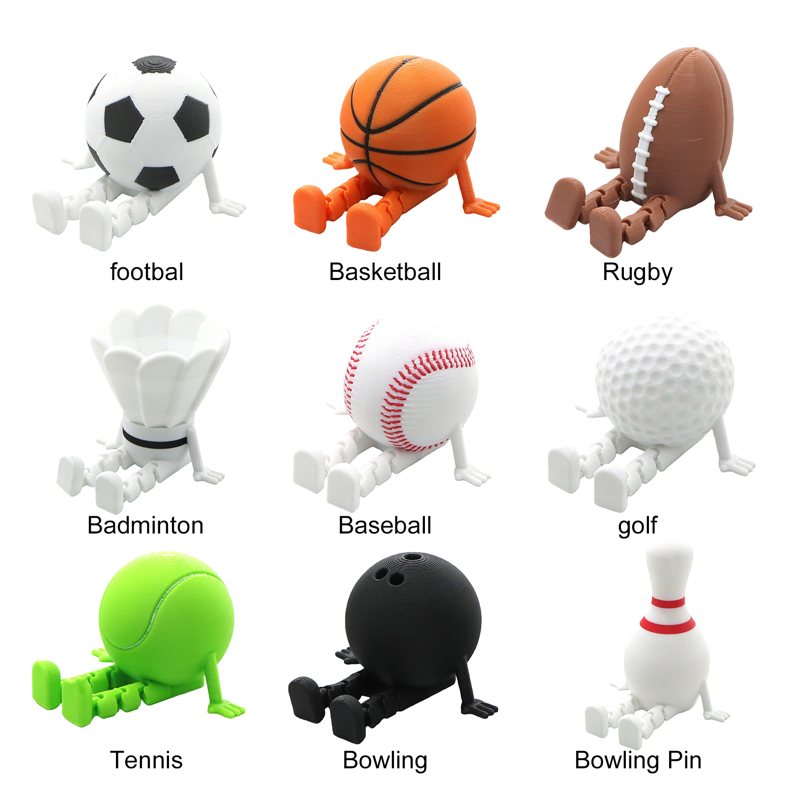 Boneka Bola Olahraga 3D yang D - 3D Printing Pla ulasan dan harga