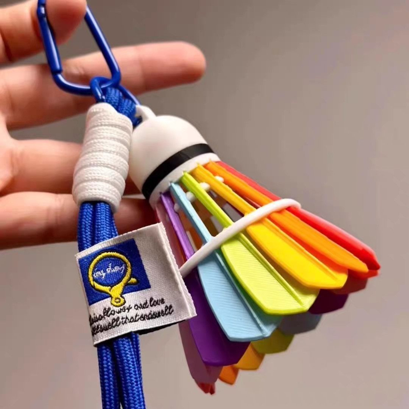 Liontin Bulu Tangkis Pelangi C - 3D Printing Household Items ulasan dan harga