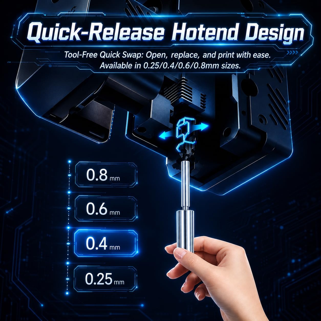 Nozel Baja Keras untuk Anycubi - Nozzle 0.4Mm Hardened ulasan dan harga