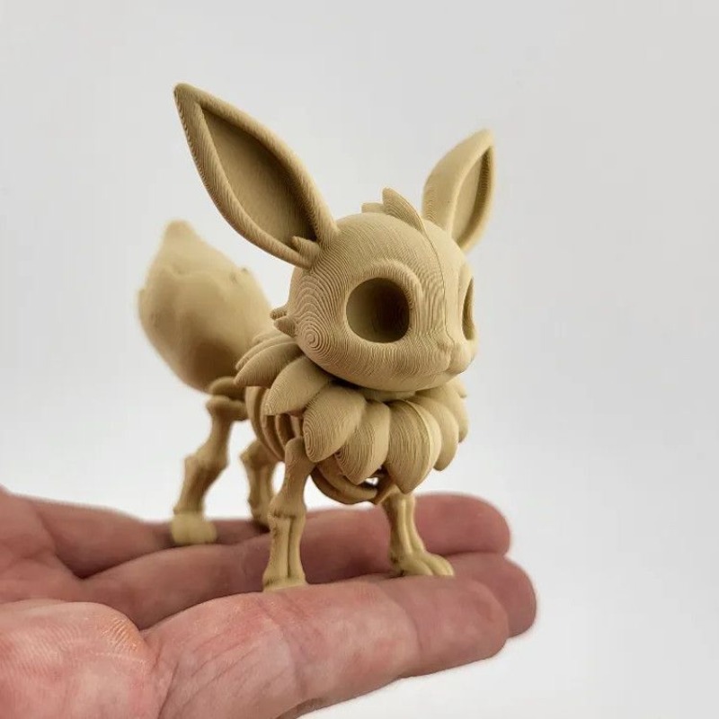 Model Tulang Fosil Pokémon Eev - 3D Printing Pla ulasan dan harga