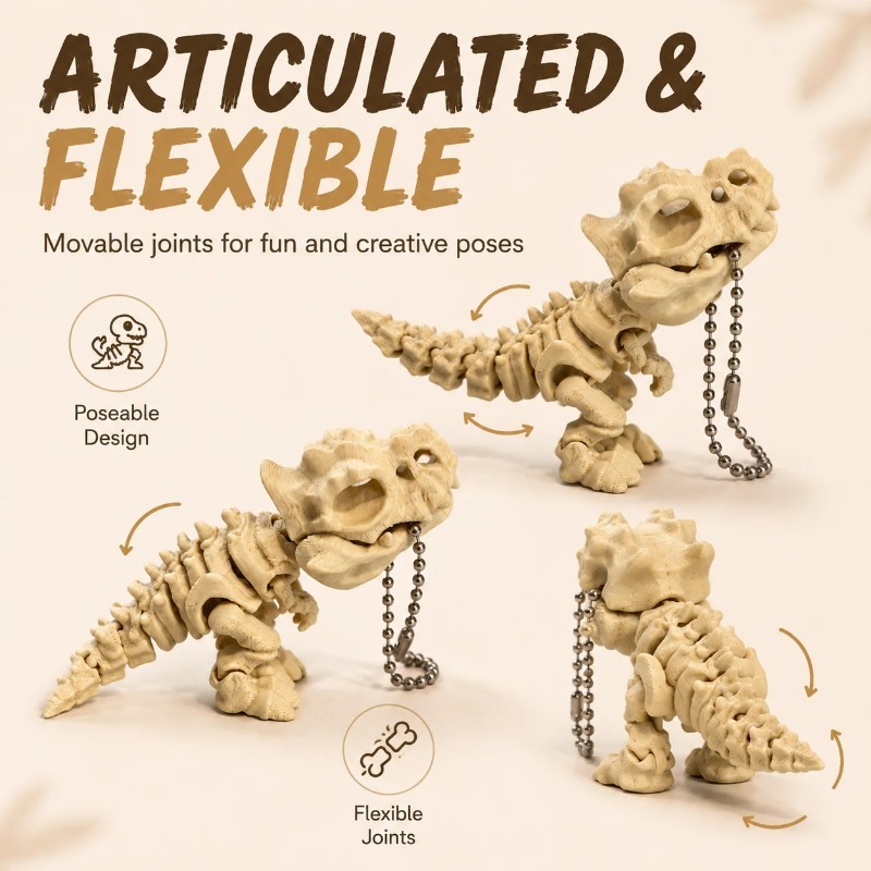 Model Kerangka Tyrannosaurus R - 3D Printing Pla ulasan dan harga
