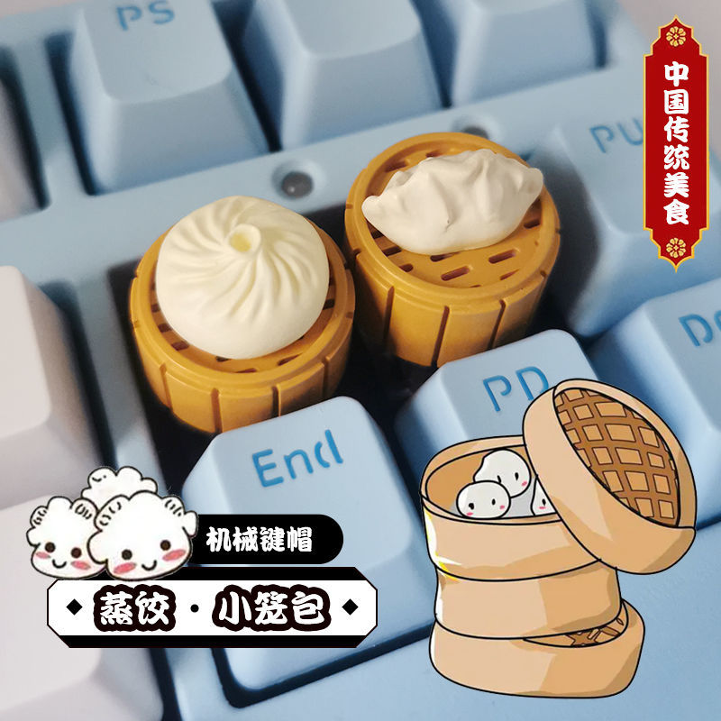 Keyboard Mekanis Pangsit Roti  - 3D Printing Keycaps ulasan dan harga