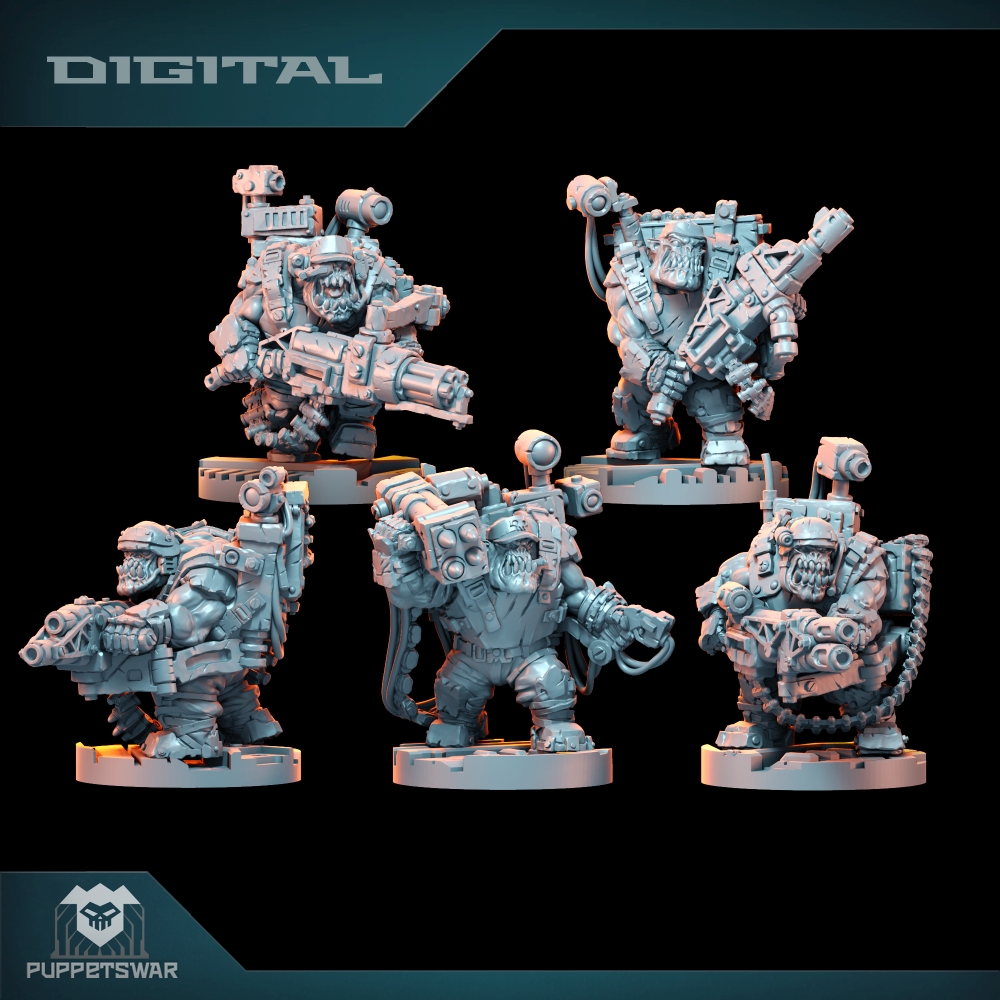 Pasukan Orc Ultimate Badasses, - 3D Printing Action Figure ulasan dan harga