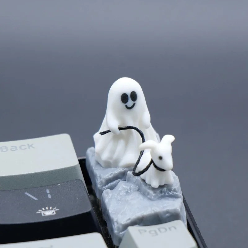 Hantu anak anjing Resin Keycap - 3D Printing Keycaps ulasan dan harga
