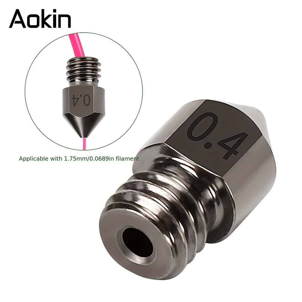 1/5/10 Buah Nosel MK8 Peningka - Nozzle 0.4Mm Hardened ulasan dan harga