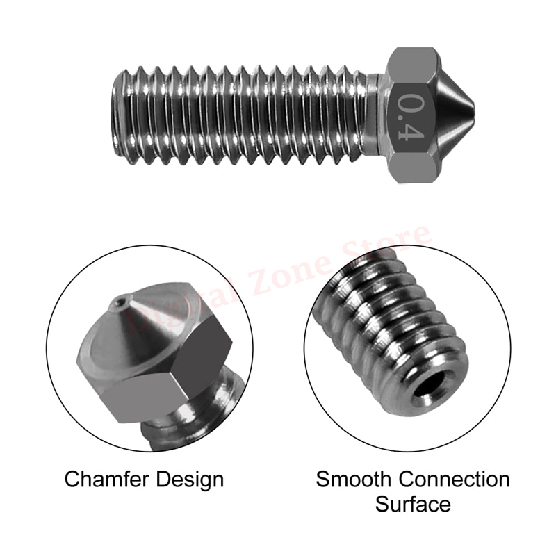 10 buah V6 nozel gunung berapi - Nozzle 0.4Mm Hardened ulasan dan harga