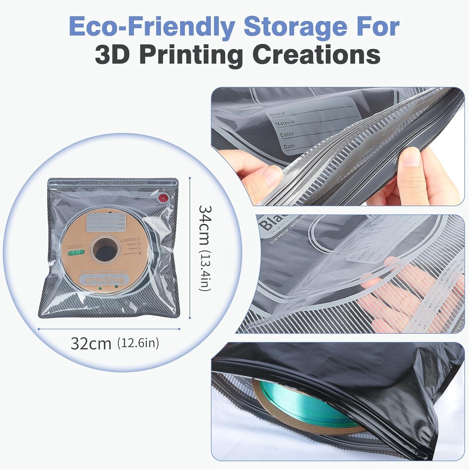 Kantong Filamen 3D Hitam, Kant - Petg Filament ulasan dan harga