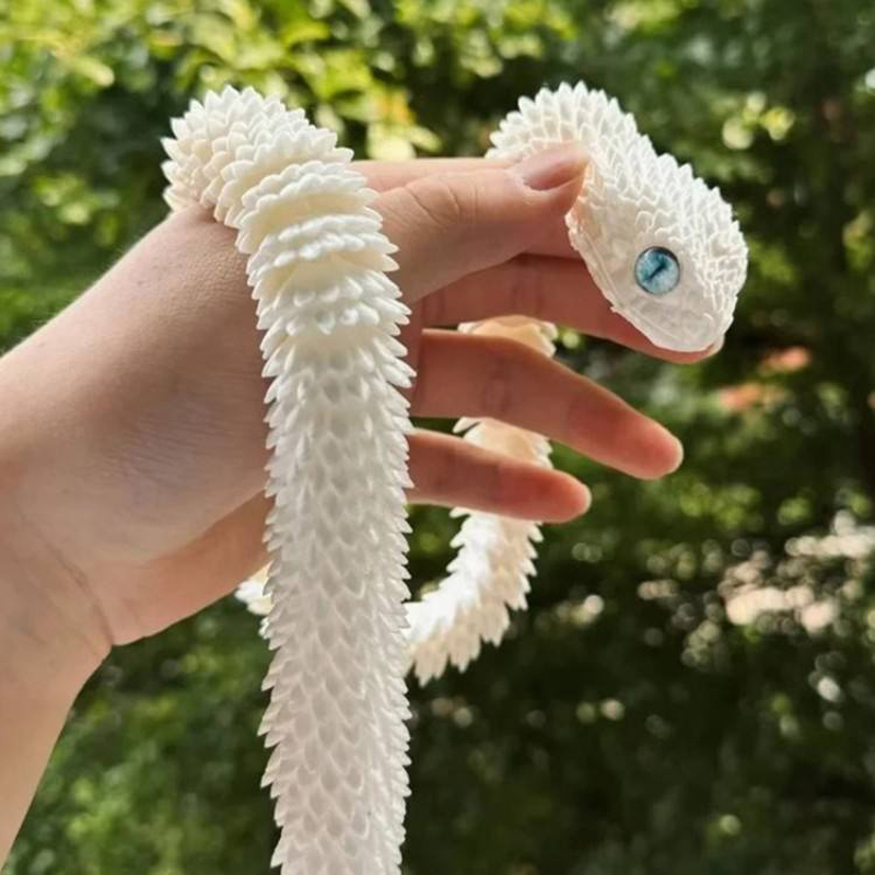 Patung Ular Realistis Cetak 3D - 3D Printing Fidget Toys ulasan dan harga