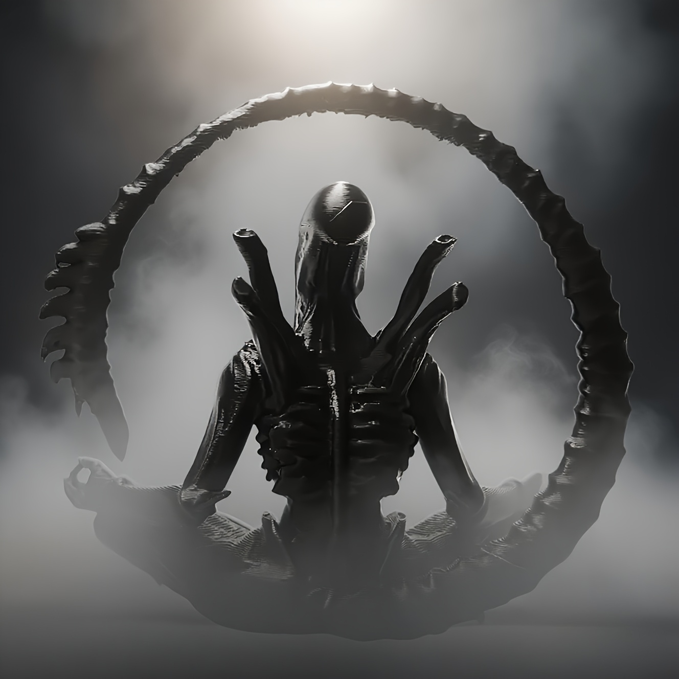 Patung Alien Meditasi Cetak 3D - 3D Printing Household Items ulasan dan harga