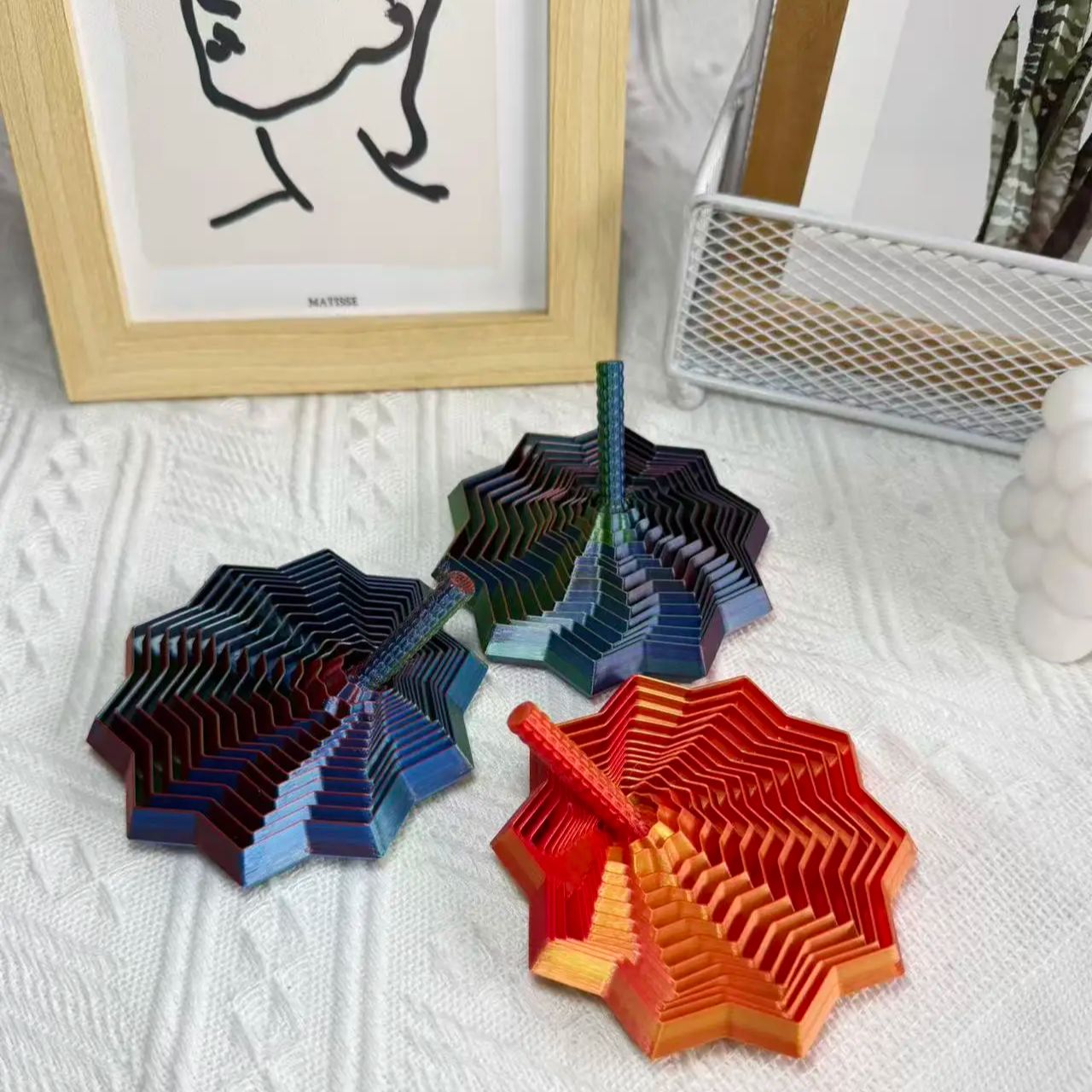 1 Buah Dekorasi Desktop Spiral - 3D Printing Household Items ulasan dan harga