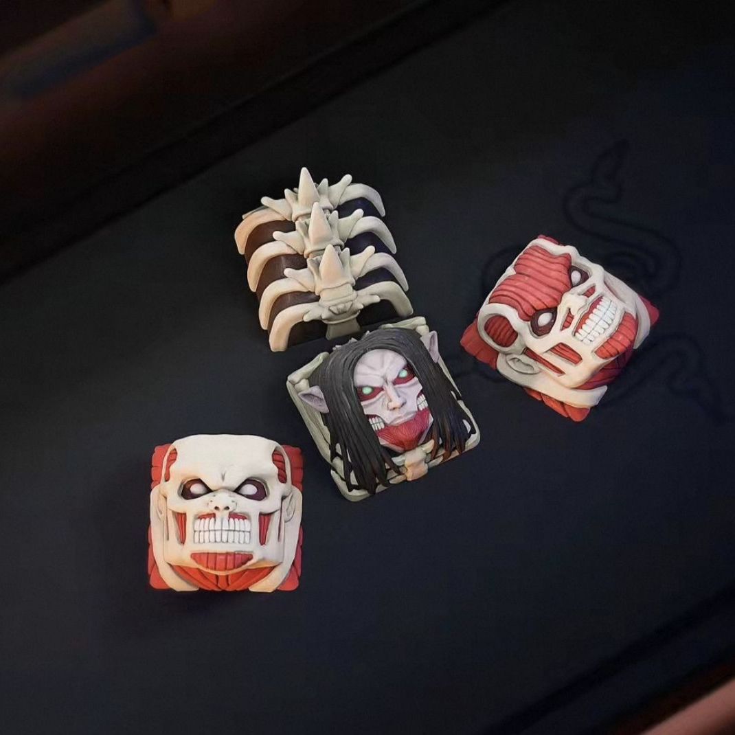 Set Keycap Bermerek Attack On  - 3D Printing Keycaps ulasan dan harga