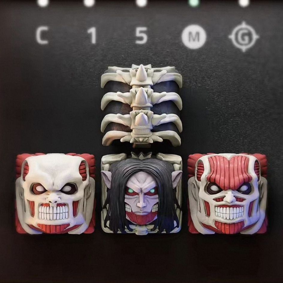 Set Keycap Bermerek Attack On  - 3D Printing Keycaps ulasan dan harga