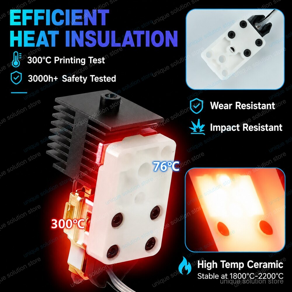 Kit Perakitan Pemanas Hotend K - 3D Printing Zirconia ulasan dan harga