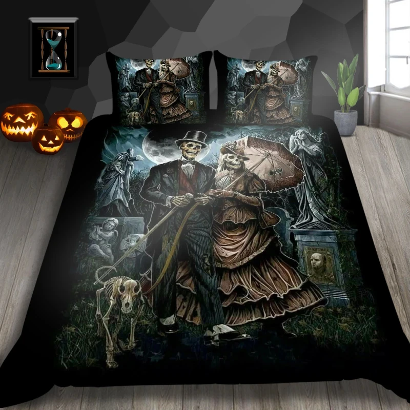 Set Sprei Dream NS Skeleton, L - 3D Printing Quilting ulasan dan harga